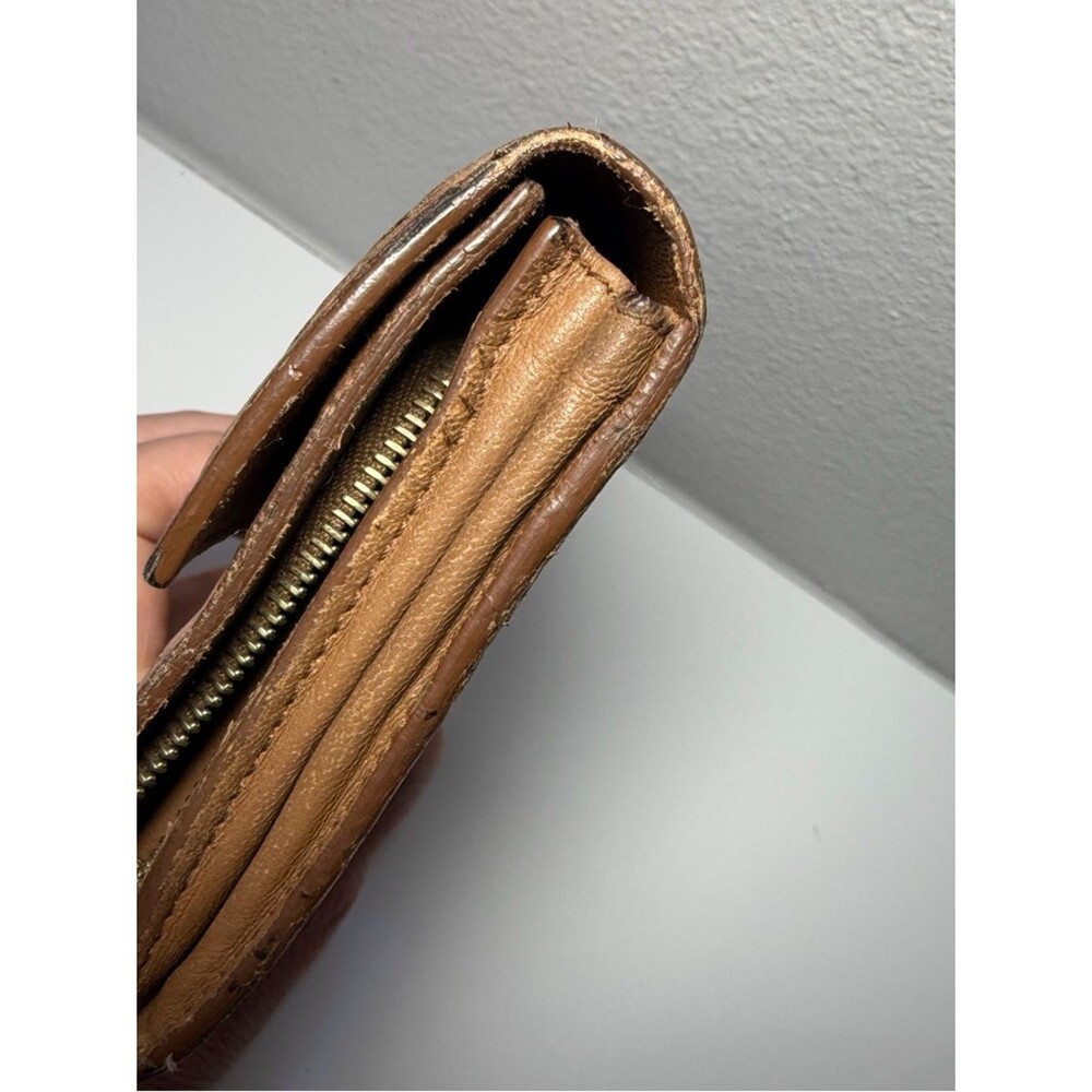 Bottega Veneta Woven Suede Fold-Over Wallet in Tan (fair) - Picture 4 of 13